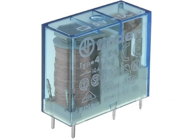 FIN 40.51.9 12V - Steckrelais, 1x UM, 250V/10A, 12V, RM 5,0mm
