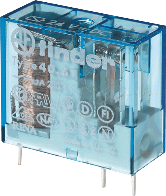 FIN 40.51.9 5V - Steckrelais, 1x UM, 250V/10A, 5V, RM 5,0mm