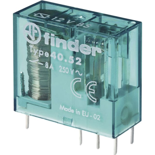 FIN 40.52.6 12V - Bistabiles Steckrelais, 12V, 2 Wechsler, 8A