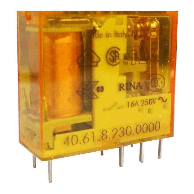 FIN 40.61.8 230V - Steckrelais, 1x UM, 250V/16A, 230V, RM 5,0mm
