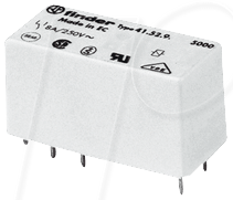 FIN 41.61.9 12V - Steckrelais, 1x UM, 250V/16A, 12V, RM 5,0mm