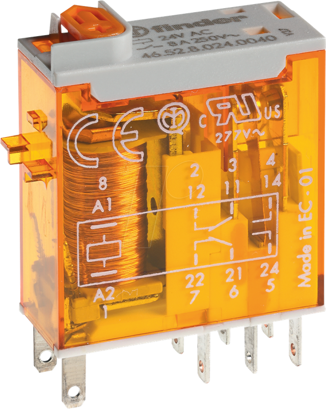 FIN 46.52 230V2 - Industrie-Miniatur-Relais, 2 CO, 8A, 230 V AC