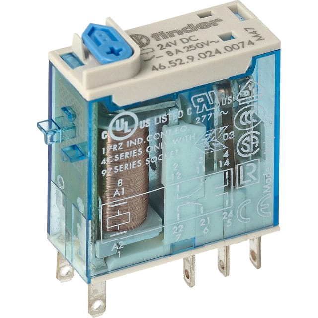 FIN 46.52.9 24V1 - Industrie-Miniaturrelais, 2 CO, 8 A, 24 V DC
