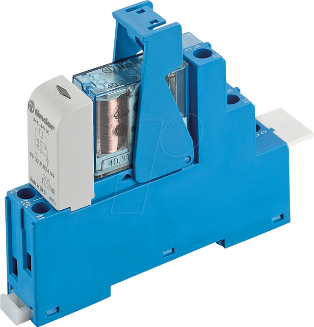 FIN 48.31.7 12V - Koppelrelais Schraubanschlüssen, 1 CO, 10 A, 12 V DC sensitiv
