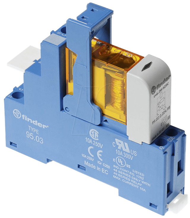 FIN 48.31.8 230V - Koppelrelais, 1 Wechsler, 10 A, 230 V AC