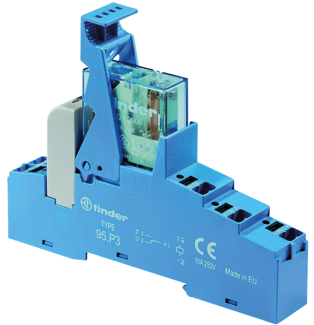 FIN 48.P3.7 24V - Koppelrelais Push-In, 1 CO, 10 A, 24 V DC sensitiv