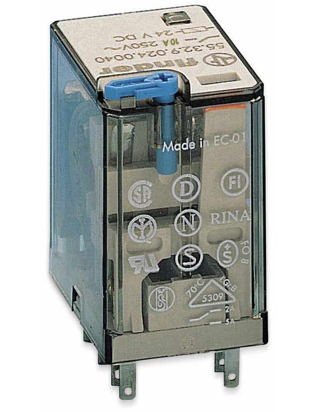 FIN 55.32.9 24V - Industrierelais, 2x UM, 250V/10A, 24V