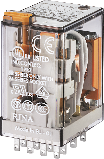 FIN 55.34 230V5 - Industrierelais, 4x CO, 250V/5A, 230 V AC