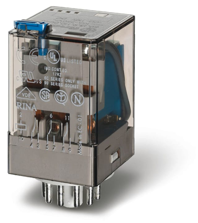 FIN 60.13.8 230V - Industrierelais, 3x UM, 250V/10A, 250VAC