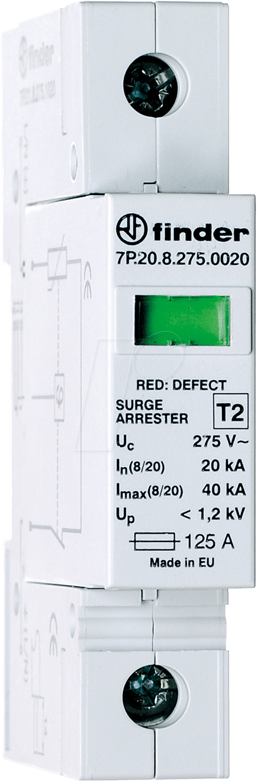 FIN 7P.21 - SPD Typ 2, für Netzsysteme L-N und L-PEN