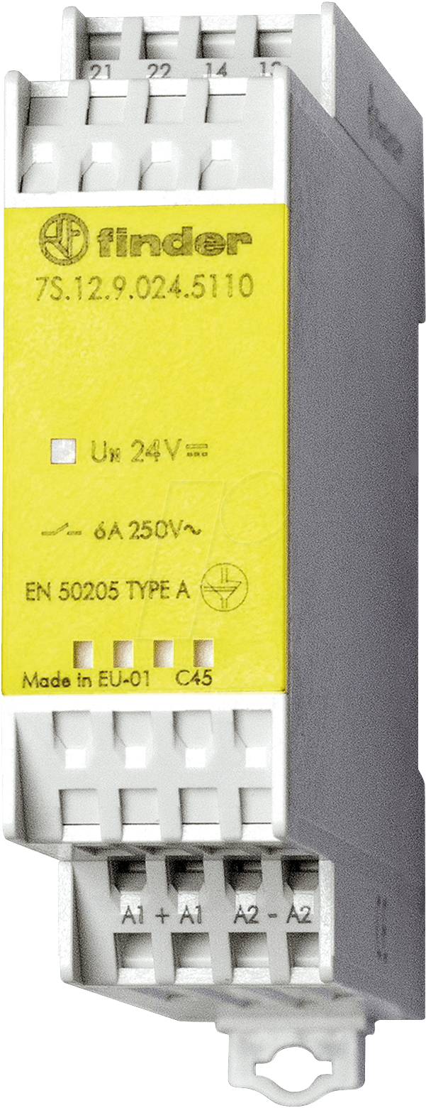 FIN 7S.12.5110 - Relaismodul, 1 Schließer, 1 Öffner für 6 A, 24VDC