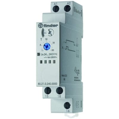 FIN 80.21 - Zeitrelais 1xUM/16A, Einschaltwischer