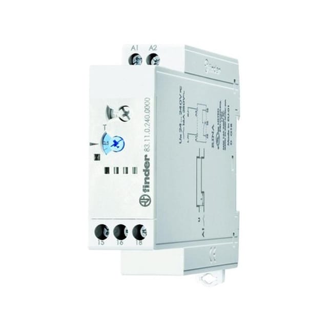 FIN 83.11 - On-Delay-Relais, 1 Wechsler,16A, 24-240VAC/DC