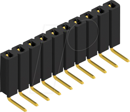 FIS BL 3 10G - Buchsenleiste, 1-reihig, 1 x 10 - 2,54 mm