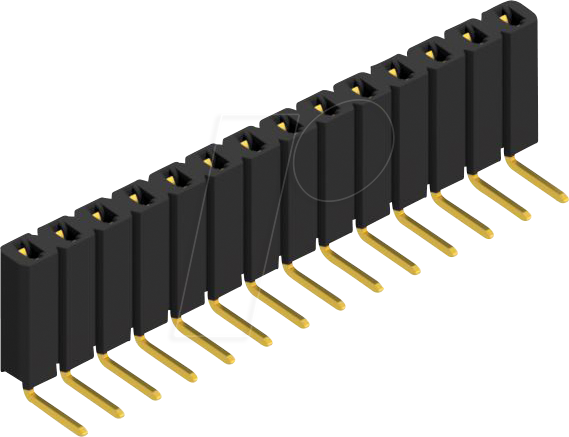 FIS BL 3 14G - Buchsenleiste, 1-reihig, 1 x 14 - 2,54 mm
