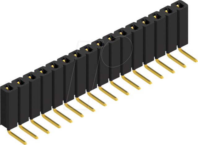 FIS BL 3 16G - Buchsenleiste, 1-reihig, 1 x 16 - 2,54 mm