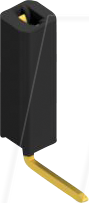FIS BL 3 1G - Buchsenleiste, 1-reihig, 1 x 1 - 2,54 mm