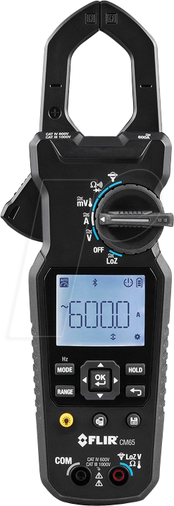 FLIR CM65 - Stromzange FLIR CM65 , digital, TRMS, AC/DC, bis 600 A, für PV