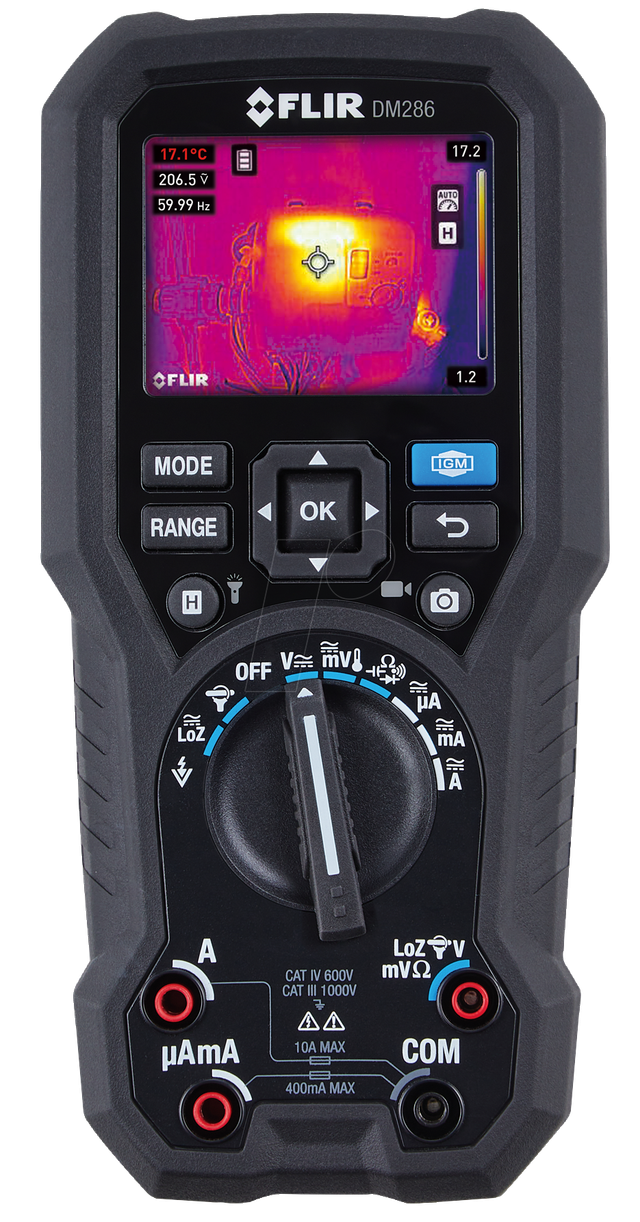 FLIR DM286 - Multimeter mit Wärmebildkamera DM286, digital, 6000 Counts