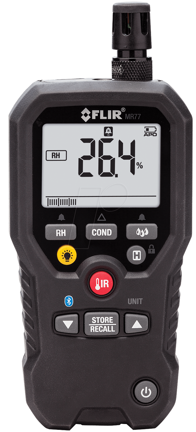 FLIR MR77 NIST - Feuchtigkeitsmessgerät MR77 NIST, nicht-invasiv, 0 - 99,9 RH