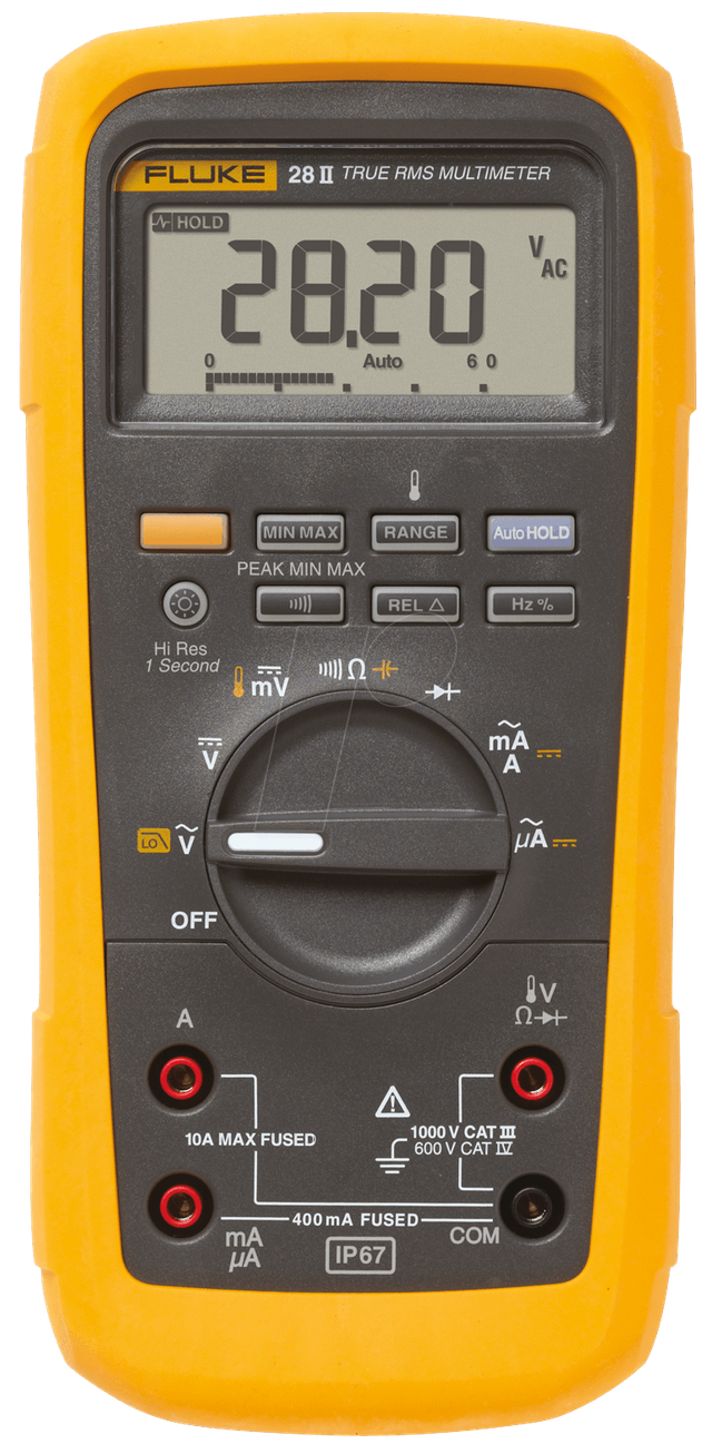 FLUKE 28II - Multimeter 28-II, digital, 19999 Counts, für Industrie