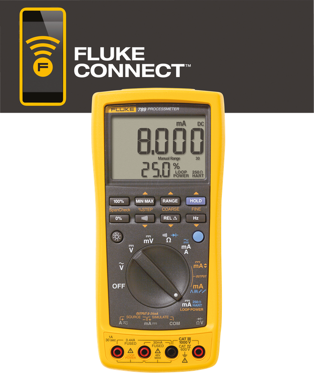 FLUKE 789 FC - Kalibrator mit integriertem Digital-Multimeter, ProcessMeter 789