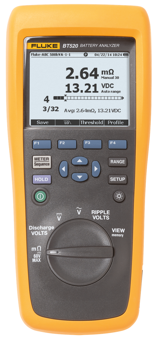 FLUKE BT520 - Batterietester BT520, 0 - 1000 V AC/DC