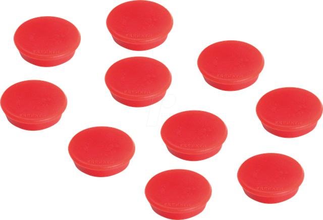 FRANKEN HM2001 - Magnete, 24 mm, rot, 10 Stück