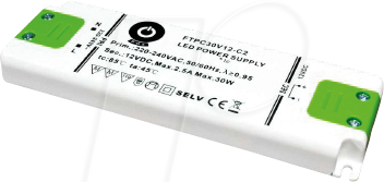FTPC30V12-C2 - LED-Netzteil, 30 W, 12 V DC, 2,5 A