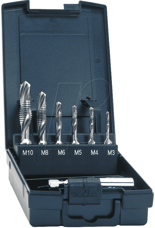 GB-SATZ M3-M10 - Bitgewindebohrersatz, 3-in-1, M3 - M10, 7 -teilig