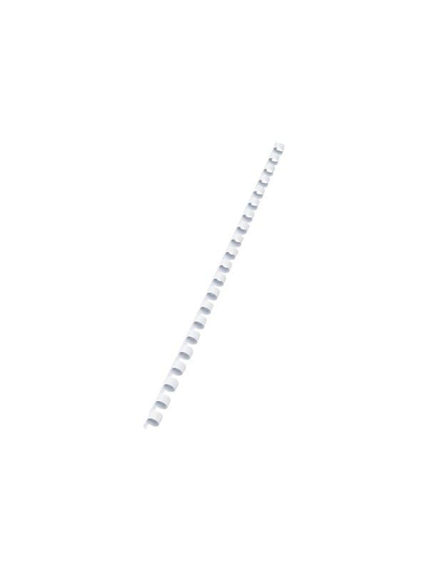 GBC 4028194 - Binderücken, Plastik, 8 mm, weiß, 100 Stück