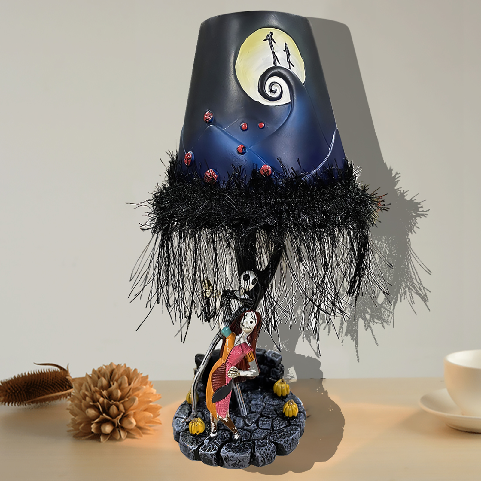 Halloween-nacht-monster-jack-tischlampe Aus Kunstharz