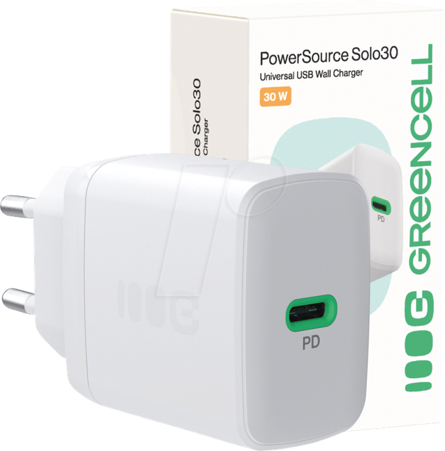 GC CHARB-30C-W - USB-Ladegerät, 30 W, 1x USB-C, weiß