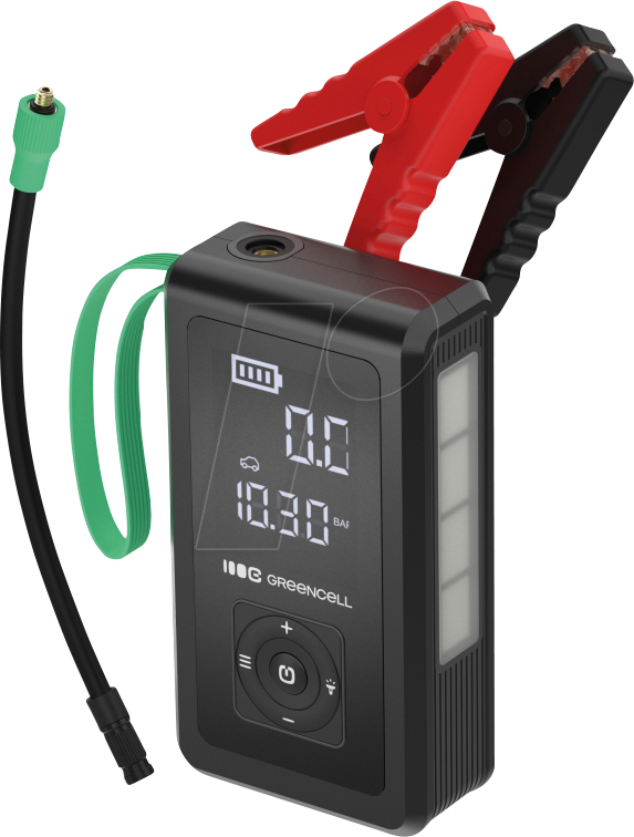 GC CJSGC03 - Mobiler Kompressor, 10,3 bar, Powerbank, Taschenlampe, PowerBoos
