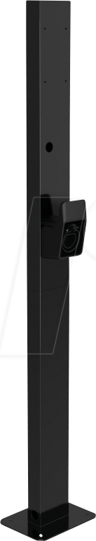 GC EVSTND01 - Montagesäule, für Wallbox-Ladestationen, 149 cm, schwarz