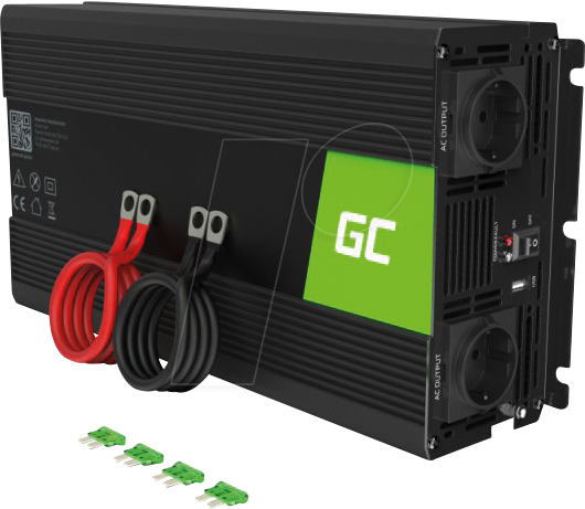 GC INV21 - Wechselrichter, Sinus, 3000/6000 W, 24 V, Schutzkontakt