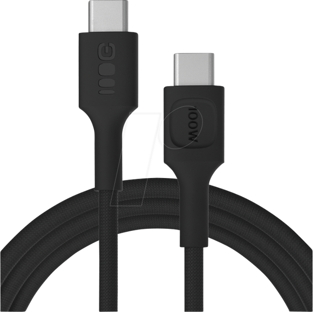 GC KAB100PS200PB - Daten-/ Ladekabel USB C-Stecker > C Stecker, 100 W, 2 m, schwar