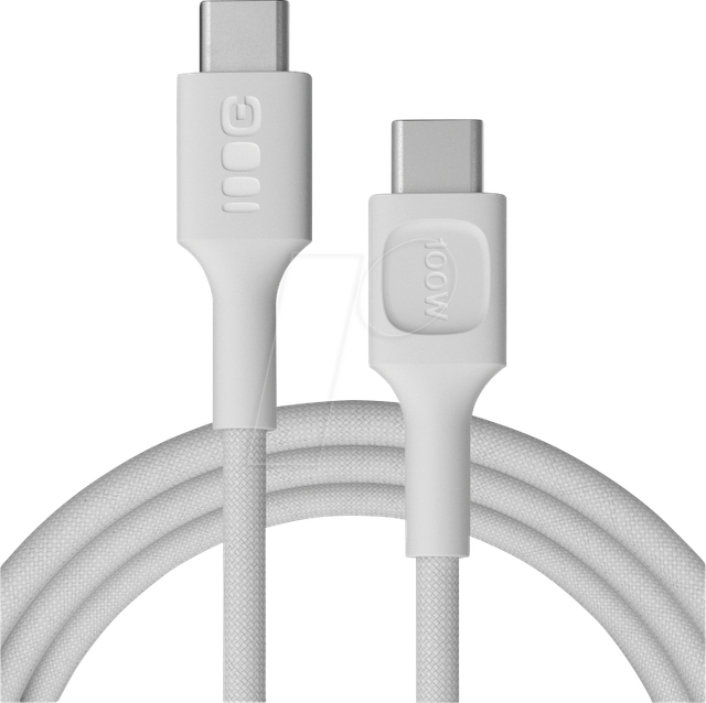 GC KAB100PS200SW - Daten-/ Ladekabel USB C-Stecker > C Stecker, 100 W, 2 m, weiß