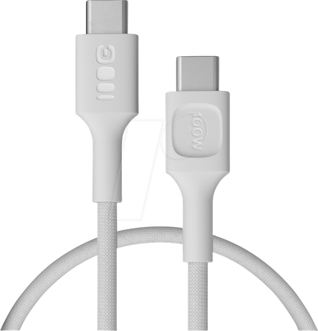 GC KAB100PS30SW - Daten-/ Ladekabel USB C-Stecker > C Stecker, 100 W, 0,3 m, weiß