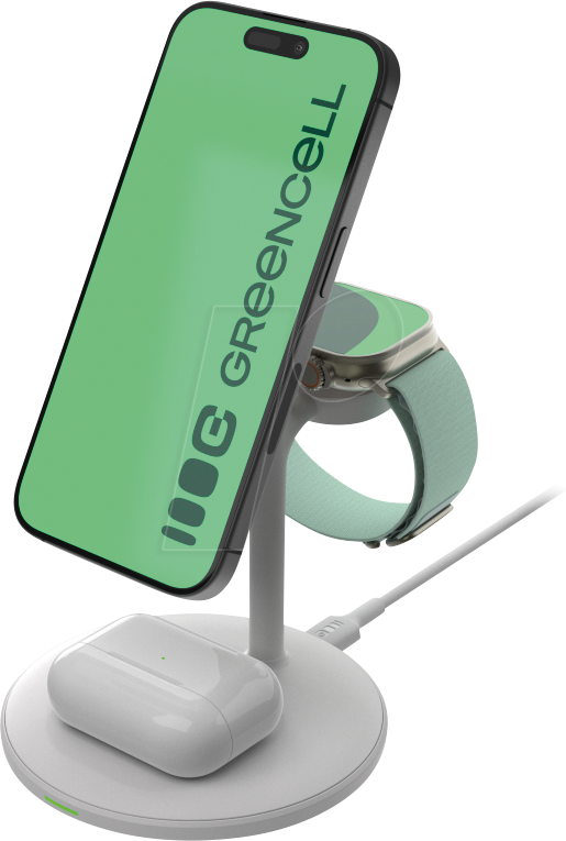 GC MSST-3IN1-W - Qi-Ladestation, MagSafe, 3in1, 20,5 W, weiß