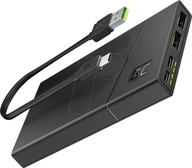 GC PBGC02S - Powerbank PBGC02S, 10000 mAh, 18 W, 2x USB-A, 2x USB-C
