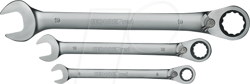 GEDO R07205012 - Ringratschenmaulschlüssel Satz, 8 - 39 mm, 12-teilig
