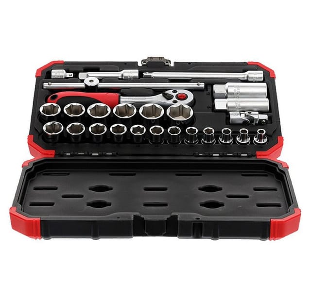 GEDO R59003026 - Steckschlüssel-Satz, 3/8'', 6 - 24 mm, 26-teilig
