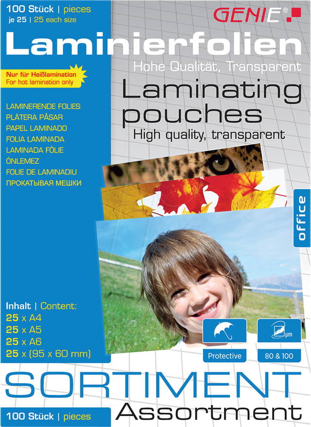 GENIE 10260 - Laminierfolien, Set, 100 Stück