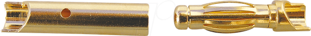 GK4 STBU - Steckverbinder für Li-Polymer-Akkus, Goldkontakt