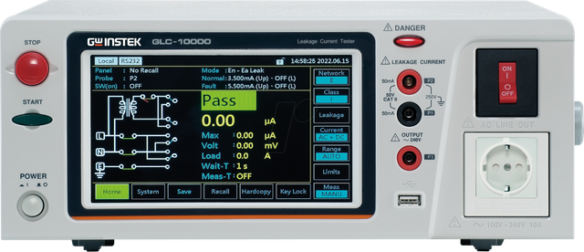 GLC-10000 - Leckstromtester, bis 20 A, RS-232C, USB, LAN, GPIB