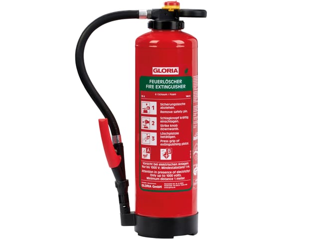 GLORIA SKA6PRO - Feuerlöscher Schaum, 6 Liter