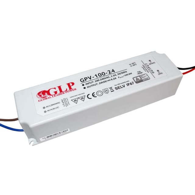 GLP GPV-100-24 - LED-Netzteil, 100,8 W, 24 V DC, 4,2 A, TÜV-geprüft, IP67