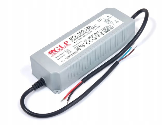 GLP GPV-150-12 - LED-Netzteil, 120 W, 12 V DC, 10 A, TÜV-geprüft, IP67