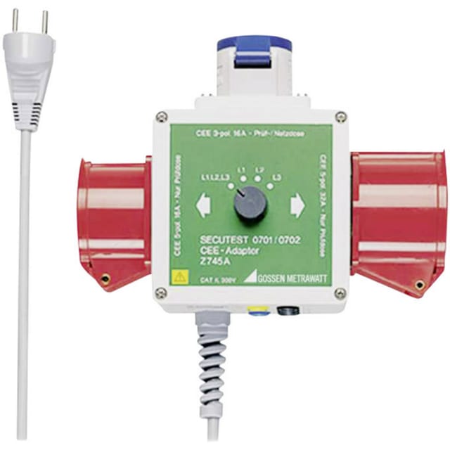 GMCI Z745A - Drehstromadapter für SECUTEST und METRATESTER, 16 A / 32 A